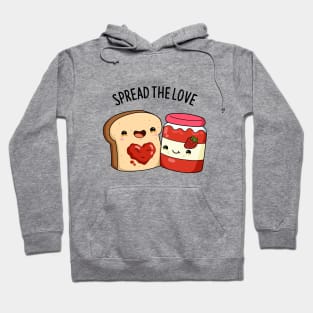 Spread The Love Cute Strawberry Jam Pun Hoodie